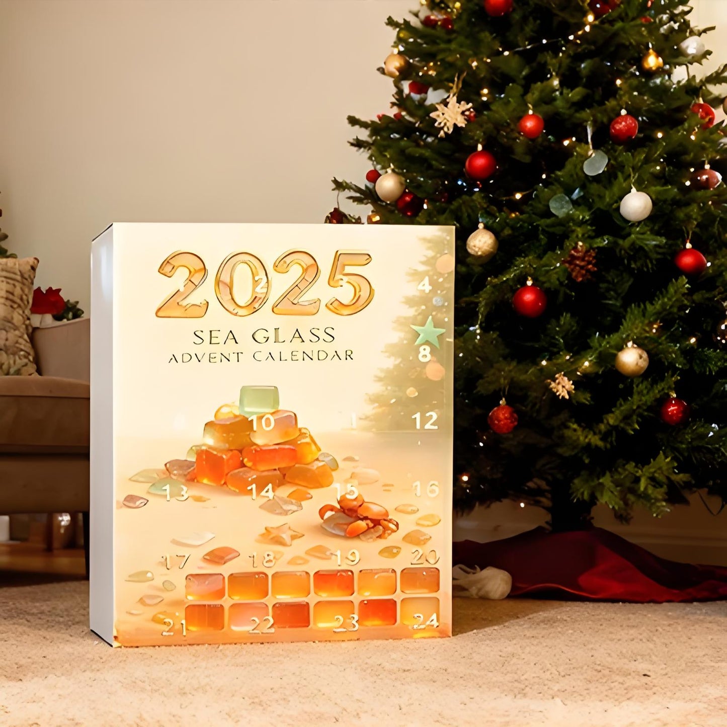 Nejuníkátnější dárek! Vánoční ozdoba z mořského skla, kterou pro Vánoce 2025 ručně vyrábí 70letá babička🔥Druhý kus za poloviční cenu