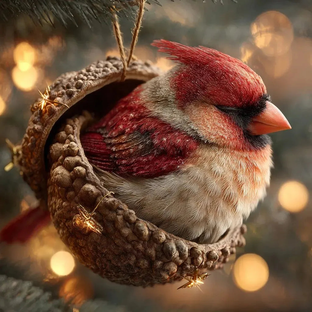 🎁❤️Roztomilá lesní zvířátka – ozdoby z žaludů pro útulné lesní Vánoce, nejnovější trendy vánočních stromků, která hlídají váš vánoční stromek!