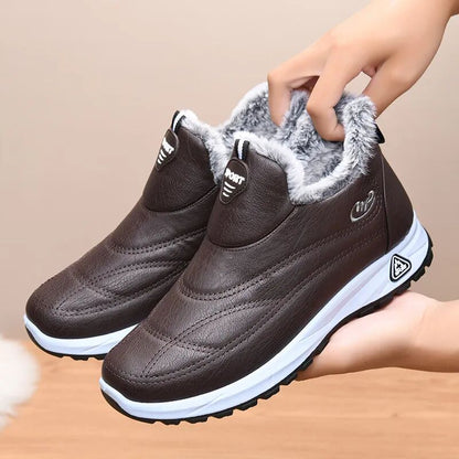 [🎉 Exkluzivně pro členy ]Univerzální široké dámské boty s hřejivou podšívkou, protiskluzová měkká podešev, lehké a pohodlné 👟 Ortopedické zimní boty pro seniorky
