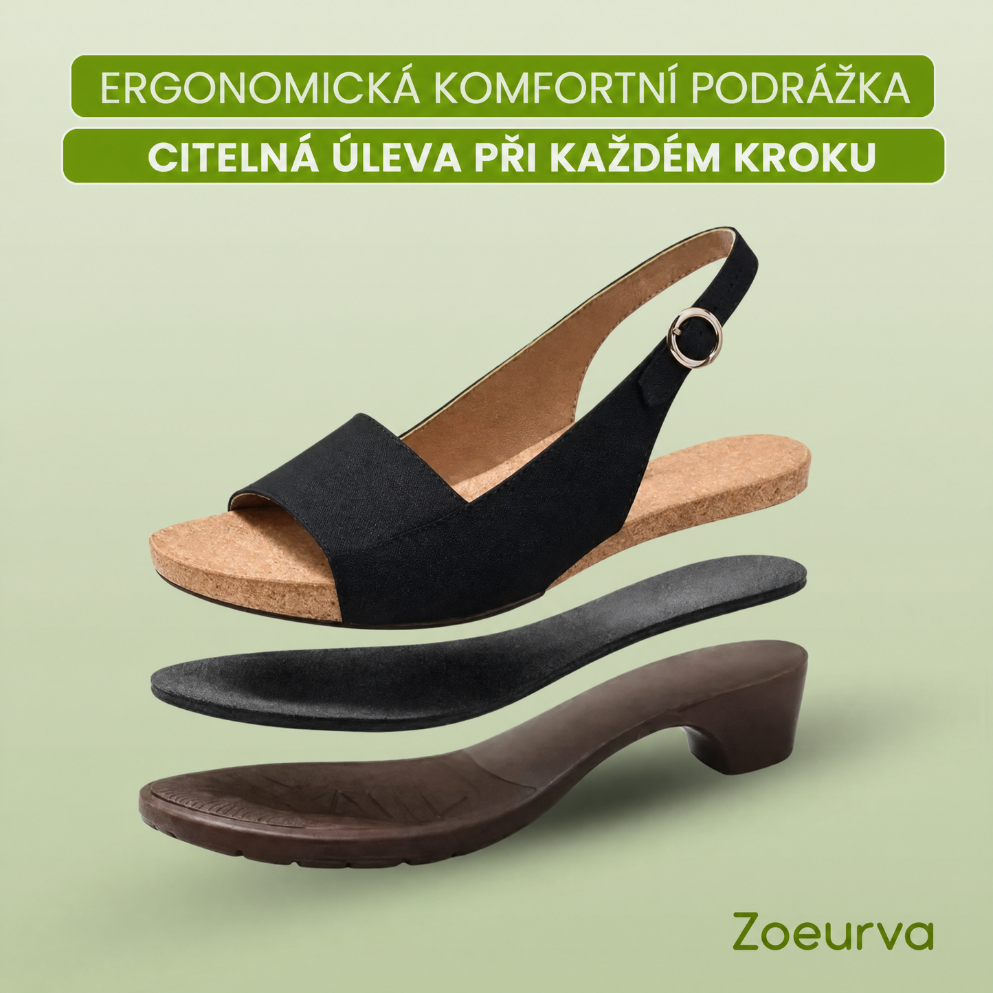 🎉Zoeurva pohodlné sandály: chůze bez bolesti i na kluzkém povrchu！