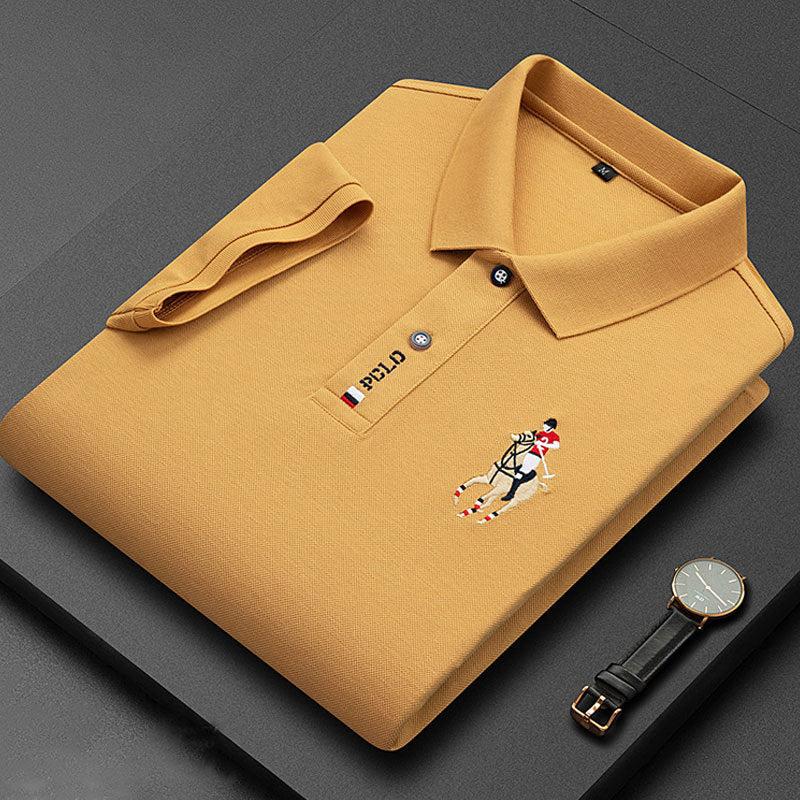 2026 Pohodlné a elegantní pánské polo tričko – prodyšné, netlačí, ideální na celodenní nošení i pohyb pro starší muže!