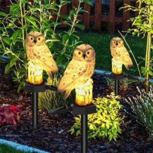 [🎉 Exkluzivně pro členy ]Solární zahradní osvětlení pro trávník 🌿 | Venkovní solární chodníková světla s krytím IP65, tvar sovy 🦉✨