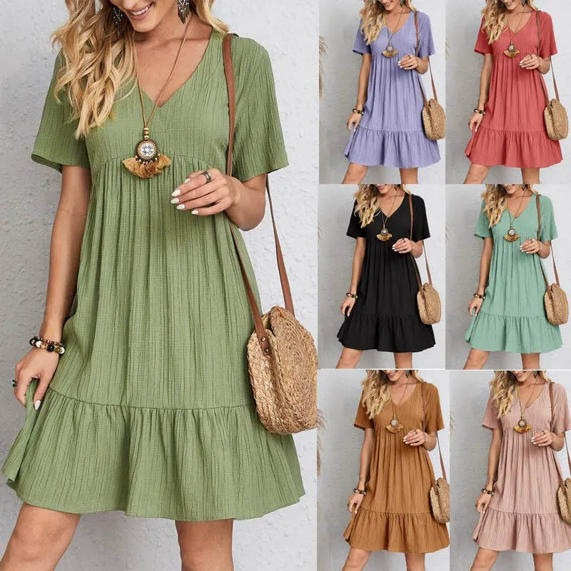 💖 Pohodlné a elegantní dámské letní šaty – neškrtí, prodyšné a pohodlné po celý den