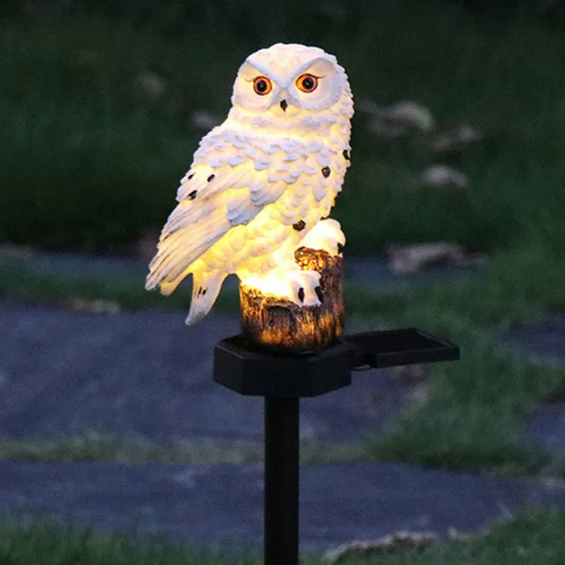 [🎉 Exkluzivně pro členy ]Solární zahradní osvětlení pro trávník 🌿 | Venkovní solární chodníková světla s krytím IP65, tvar sovy 🦉✨