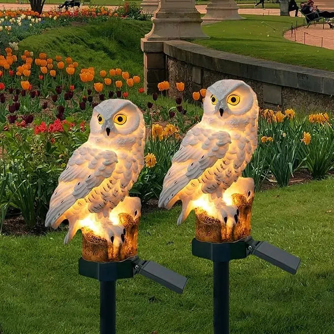 [🎉 Exkluzivně pro členy ]Solární zahradní osvětlení pro trávník 🌿 | Venkovní solární chodníková světla s krytím IP65, tvar sovy 🦉✨