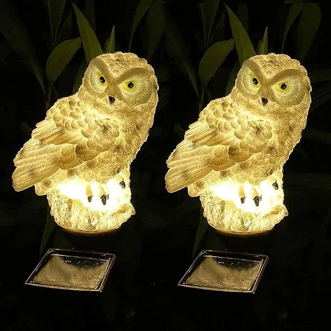 [🎉 Exkluzivně pro členy ]Solární zahradní osvětlení pro trávník 🌿 | Venkovní solární chodníková světla s krytím IP65, tvar sovy 🦉✨