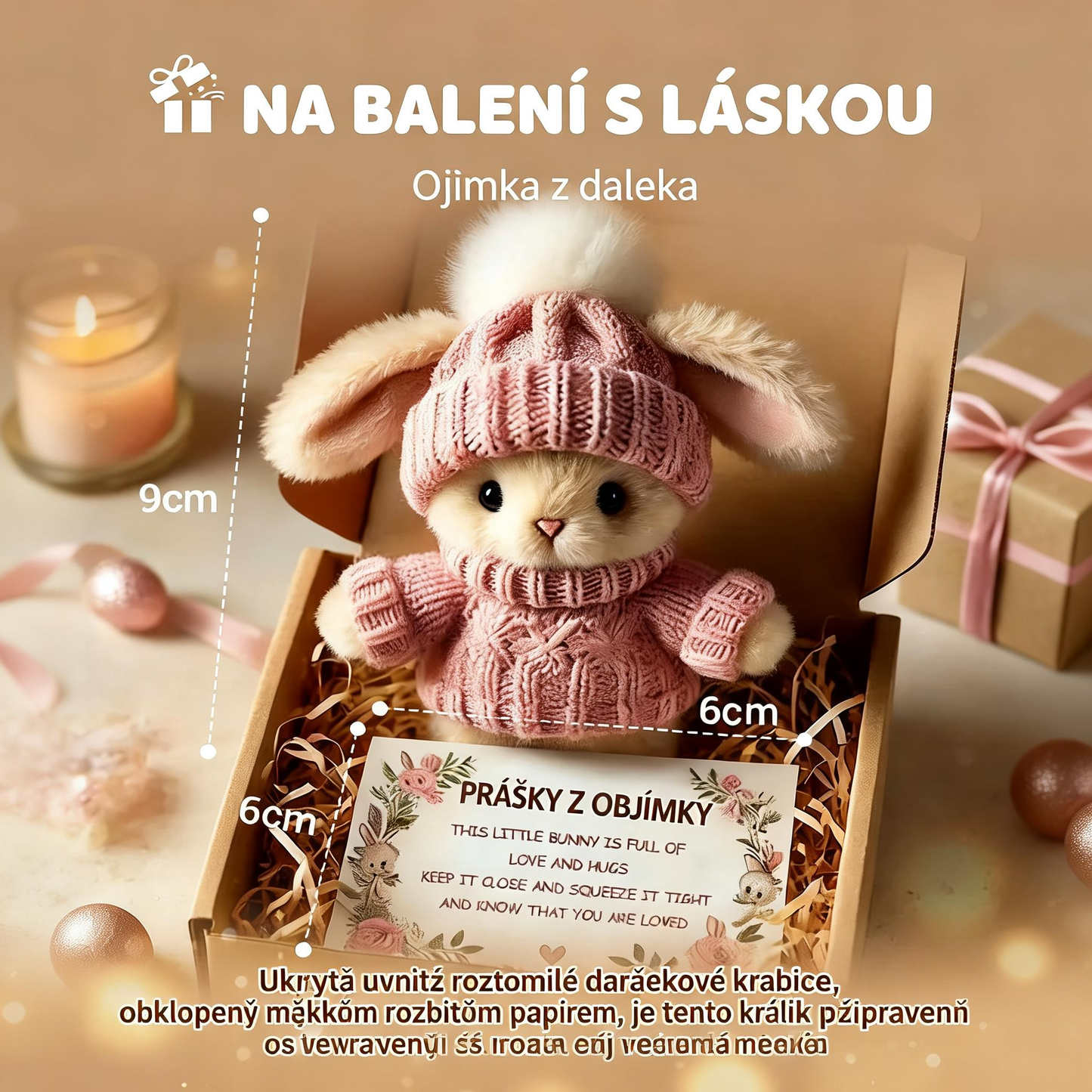 [🎉 Exkluzivně pro členy ]🔥49% SLEVA - 🐇 Ručně vyrobený mini zajíček, roztomilý velikonoční dárek