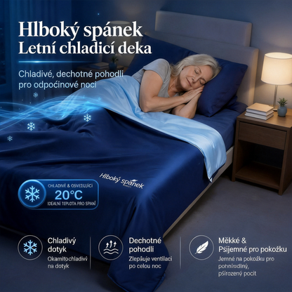 [🎉Exkluzivní nabídka pro členy] Přikrývka pro hluboký spánek – letní chladivá deka